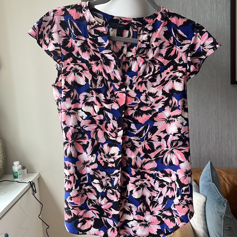 Floral blouse from J Crew size 2